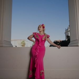 Pink dress for women